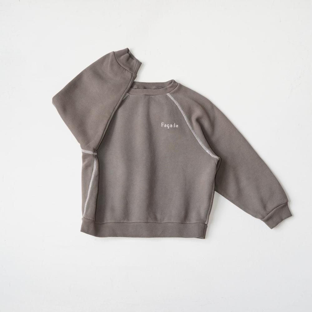 <img class='new_mark_img1' src='https://img.shop-pro.jp/img/new/icons22.gif' style='border:none;display:inline;margin:0px;padding:0px;width:auto;' />Façade Tanto chunky sweatshirt - stoneの商品画像