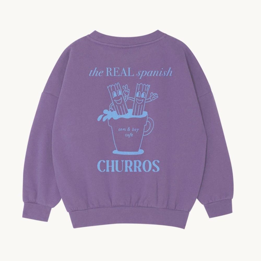 <img class='new_mark_img1' src='https://img.shop-pro.jp/img/new/icons10.gif' style='border:none;display:inline;margin:0px;padding:0px;width:auto;' />TOM&BOY × BOLO PURPLE SWEATSHIRTの商品画像