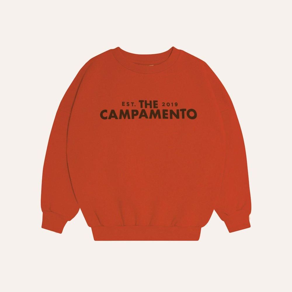 <img class='new_mark_img1' src='https://img.shop-pro.jp/img/new/icons10.gif' style='border:none;display:inline;margin:0px;padding:0px;width:auto;' />the campamento The Campamento Orange Kids Sweatshirtの商品画像