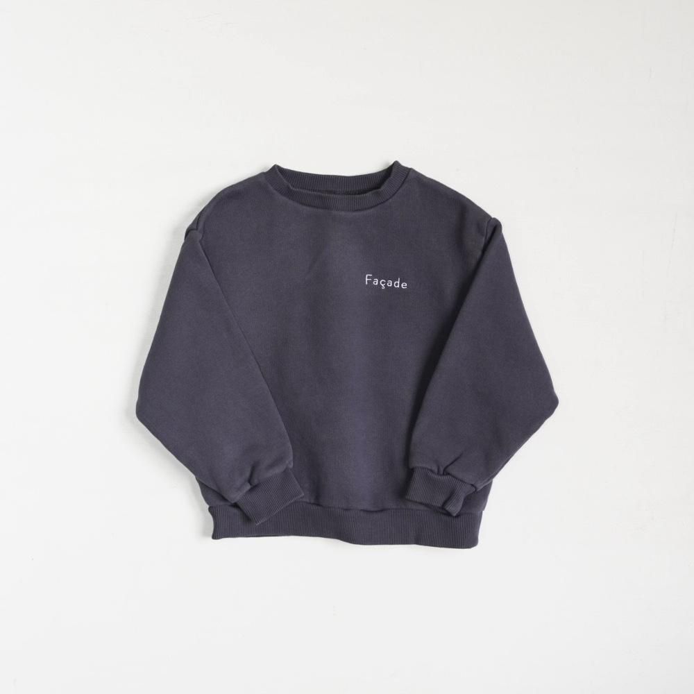 <img class='new_mark_img1' src='https://img.shop-pro.jp/img/new/icons10.gif' style='border:none;display:inline;margin:0px;padding:0px;width:auto;' />Façade Ki chunky sweatshirt - Navy blueの商品画像