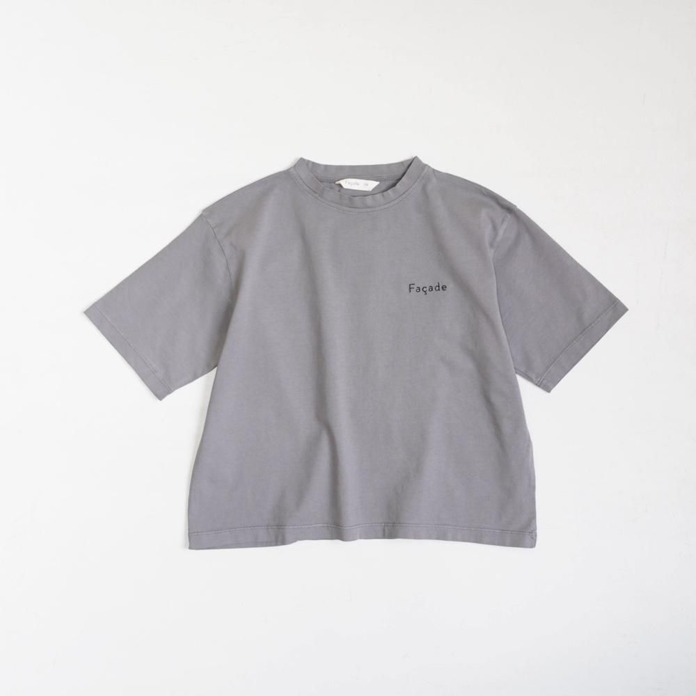 <img class='new_mark_img1' src='https://img.shop-pro.jp/img/new/icons10.gif' style='border:none;display:inline;margin:0px;padding:0px;width:auto;' />Façade Hana wide SS tee - Dove blueの商品画像