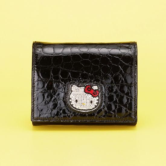 クロコダイル/スワロフスキー 三つ折りウォーレット |タケチ クロコダイル/スワロフスキー 三つ折りウォーレット |タケチ