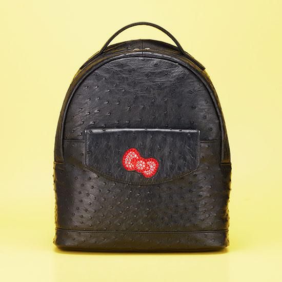 ハローキティ オーストリッチ/スワロフスキー リュックサック