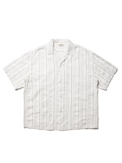 COOTIE  Stripe Sucker Cloth Open Collar S/S Shirt   CTE-23S410