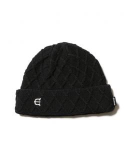 E LOGO BEANIE    - BLACK   24FW-H07