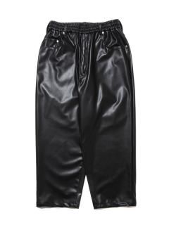 COOTIE    Faux Leather 5 Pocket Wide Easy Pants   CTE-24A116