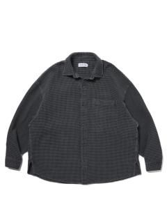 COOTIE   Pigment Dyed Waffle L/S Shirt    CTE-25A406