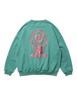 Evisen Skateboards TIGER MATCH EMBLEM CREW SWEAT 25FW_SW04 