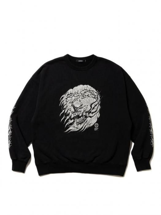Antidote Buyers Club Fade Wash Crewneck Sweatshirt(Skull Jesus