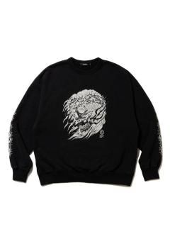 Antidote Buyers Club   Fade Wash Crewneck Sweatshirt(Skull Jesus)  ABCAW25CT07