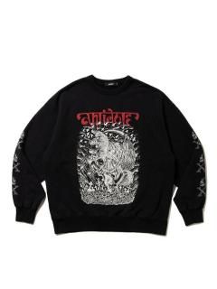 Antidote Buyers Club   Fade Wash Crewneck Sweatshirt(Grim Reaper)  ABCAW25CT08
