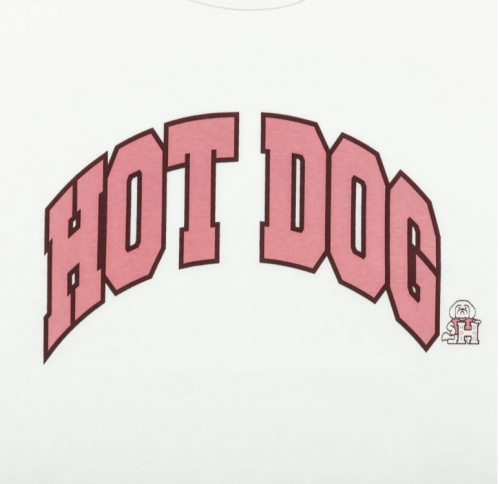 HOT DOG COLLEGE LOGO Tee designed by Shuntaro Watanabe