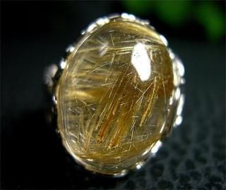 ゴールデンルチル ハートフェイス 4P B ルチルクォーツ - パワーストーンショップ「GOOD ITEM