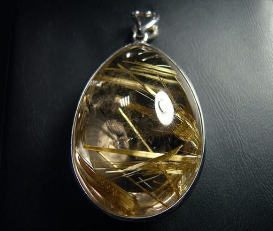 タイチンルチルクオーツ✨️ペンダントトップ✨️ ⭐︎【天然】タイチンルチルクオーツ ペンダントトップ k18 1.3g