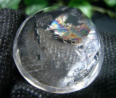 【Hina】レインボー水晶ラウンドブリリアンカット2 ラウンドブリリアンカット（レインボー水晶2）- パワーストーン