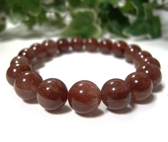 レッドルチル　パワーストーンブレスレット　内径約15cm フローライト レッドルチル パワーストーンブレスレット 内径約