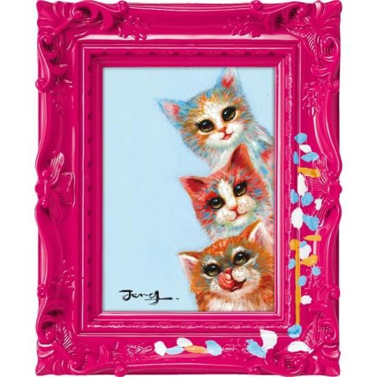 ユーパワー ハンドペイント オイルペイントアート Sサイズ 「ボウタイ 