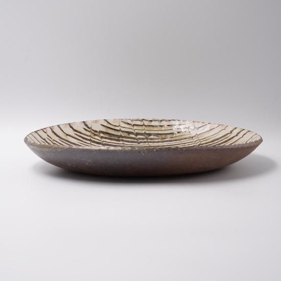 未使用品☆山田洋次 大皿 スリップウェア