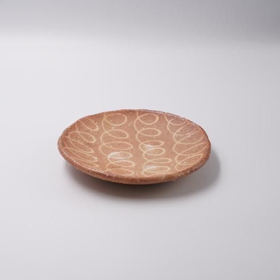 山田洋次 焼締スリップ 丸皿 小 C - moyi store