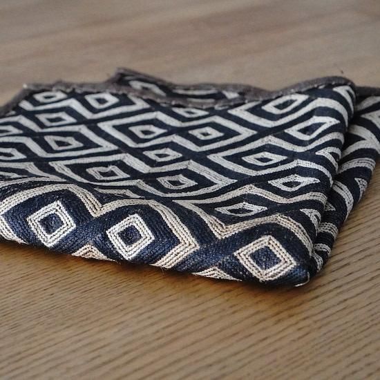 クバ布　草ビロード　アフリカ　ヴィンテージ AFRICAN VINTAGE - KUBA CLOTH / 草ビロード - moyi store