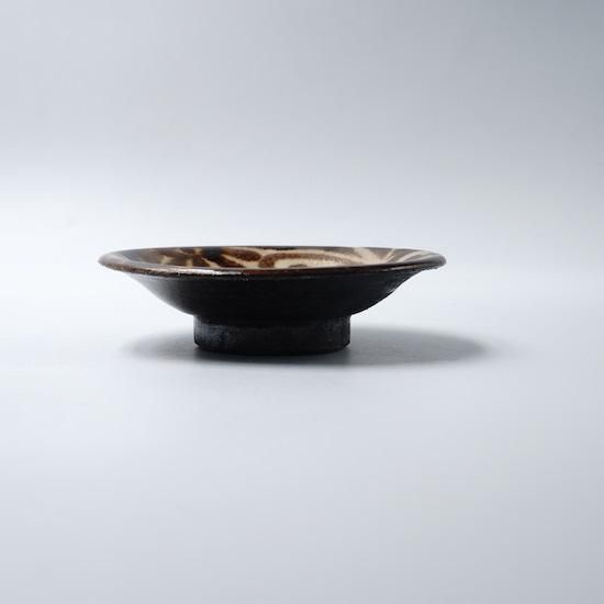 横田屋窯 - 3,5寸皿 飴 菊花唐草 - moyi store