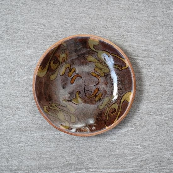 前野直史 - slipware 皿 Φ15