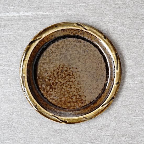 黄交チ葉型猪口10客 珍味入れ 小皿 新品未使用 酢の物厳禁 器