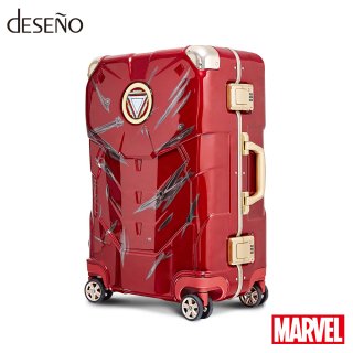 マーベル【MARVEL】 アイアンマン【IRONMAN】 DESENO ボディ型 スーツケース アルミフレーム Mサイズ  Ver.II（戦闘バージョン）