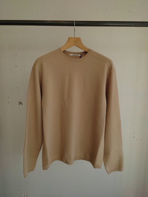 AURALEE  FELTED WOOL KNIT P/O