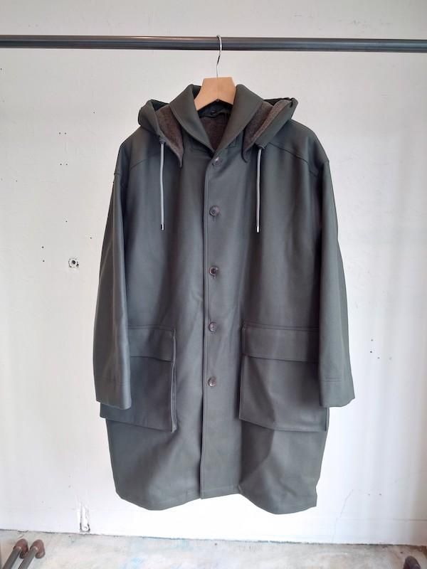 AURALEE (オーラリー)LIGHT MELTON HOODED COAT