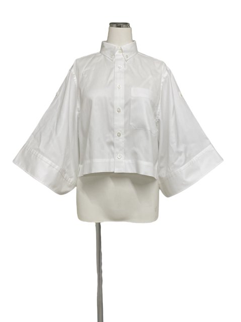 <img class='new_mark_img1' src='https://img.shop-pro.jp/img/new/icons4.gif' style='border:none;display:inline;margin:0px;padding:0px;width:auto;' />HYKE / BUTTON-DOWN BELL - SLEEVE SHIRT  