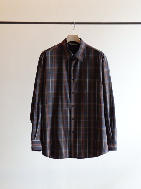 SUPER LIGHT WOOL CHECK SHIRT<img class='new_mark_img2' src='https://img.shop-pro.jp/img/new/icons8.gif' style='border:none;display:inline;margin:0px;padding:0px;width:auto;' />