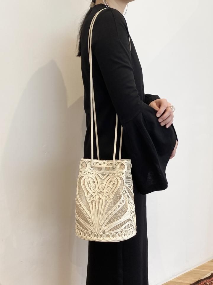 Mame Kurogouchi / Cording Embroidery Bucket Bag - ISLE Mame Kurogouchi / Cording Embroidery Bucket Bag - ISLE