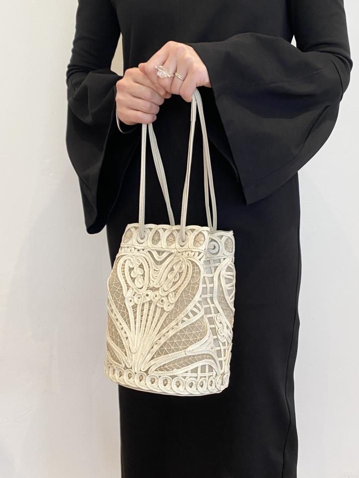 Mame Kurogouchi / Cording Embroidery Bucket Bag - ISLE Mame Kurogouchi / Cording Embroidery Bucket Bag - ISLE