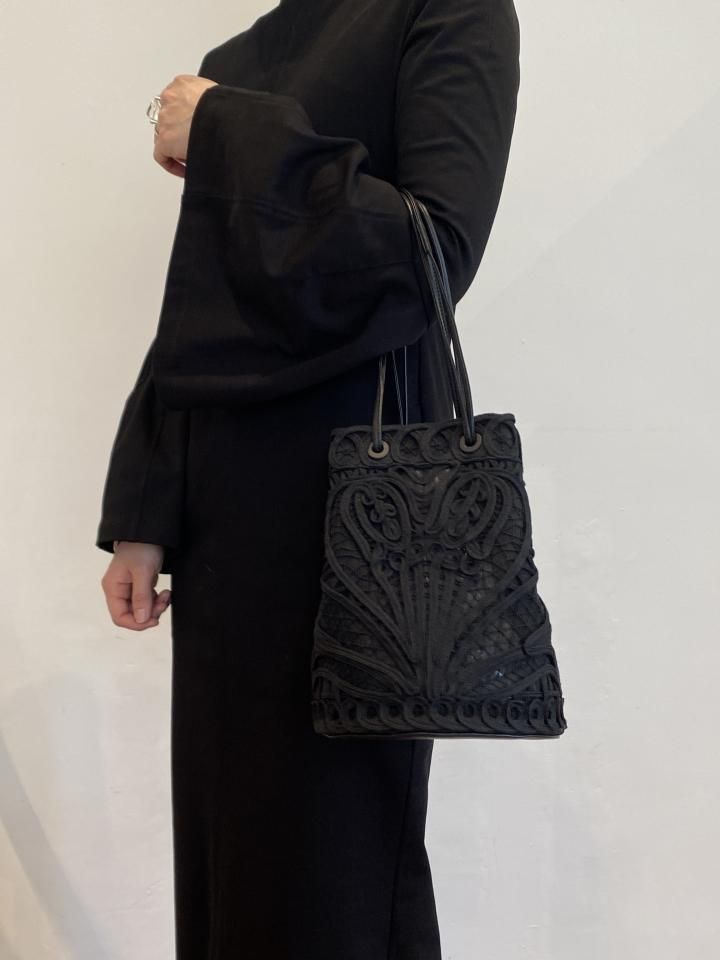 Mame Kurogouchi / Cording Embroidery Bucket Bag - ISLE Mame Kurogouchi / Cording Embroidery Bucket Bag - ISLE