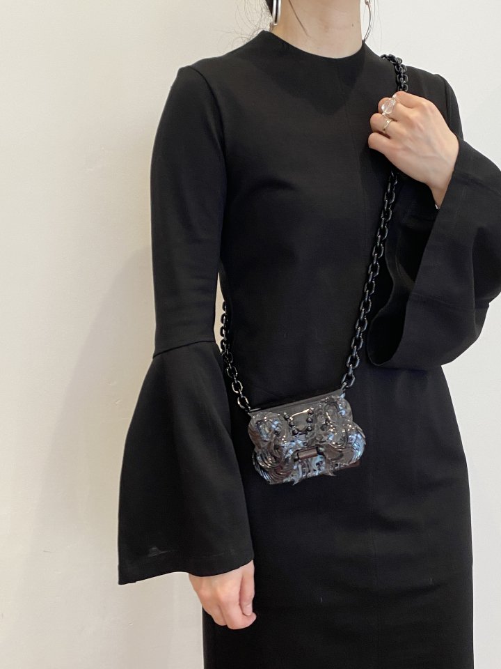 Mame Kurogouchi / Transparrent Sculptural Micro Chain Bag - ISLE