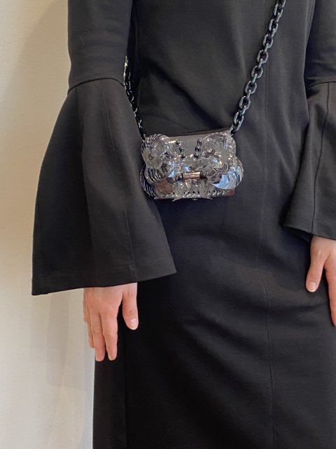 Mame Kurogouchi / Transparrent Sculptural Micro Chain Bag