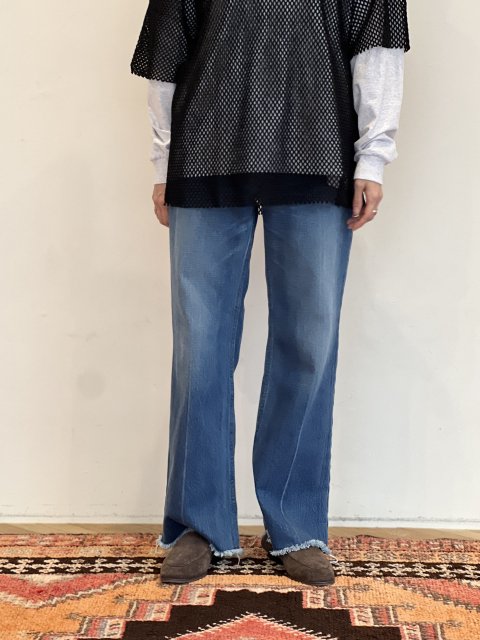 PHEENY / Vintage denim semi flared pants