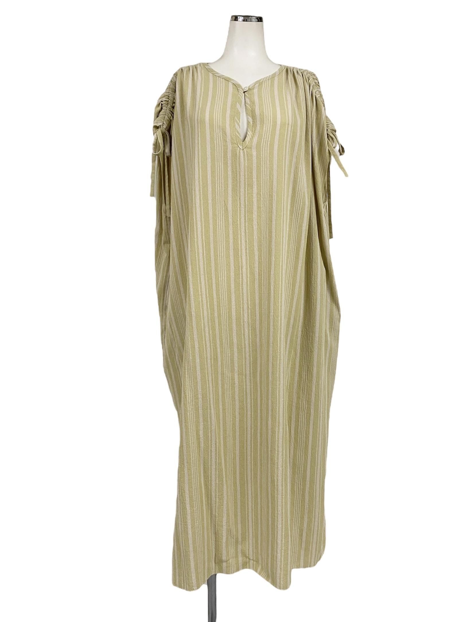 PHEENY / Cotton stripe N/S dress
