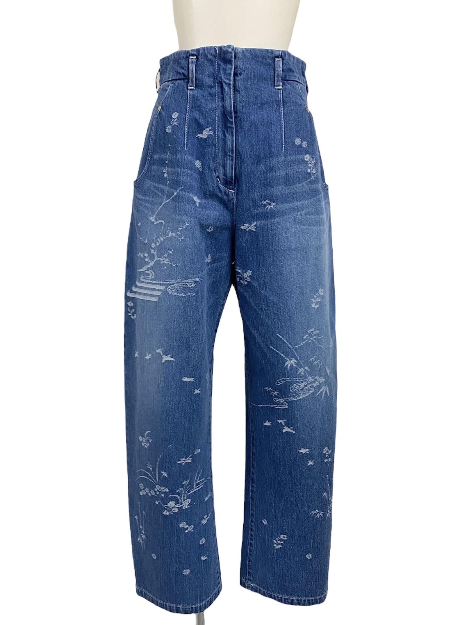 mame - mame kurogouchi Jacquard Wide Leg Jeans の通販 by