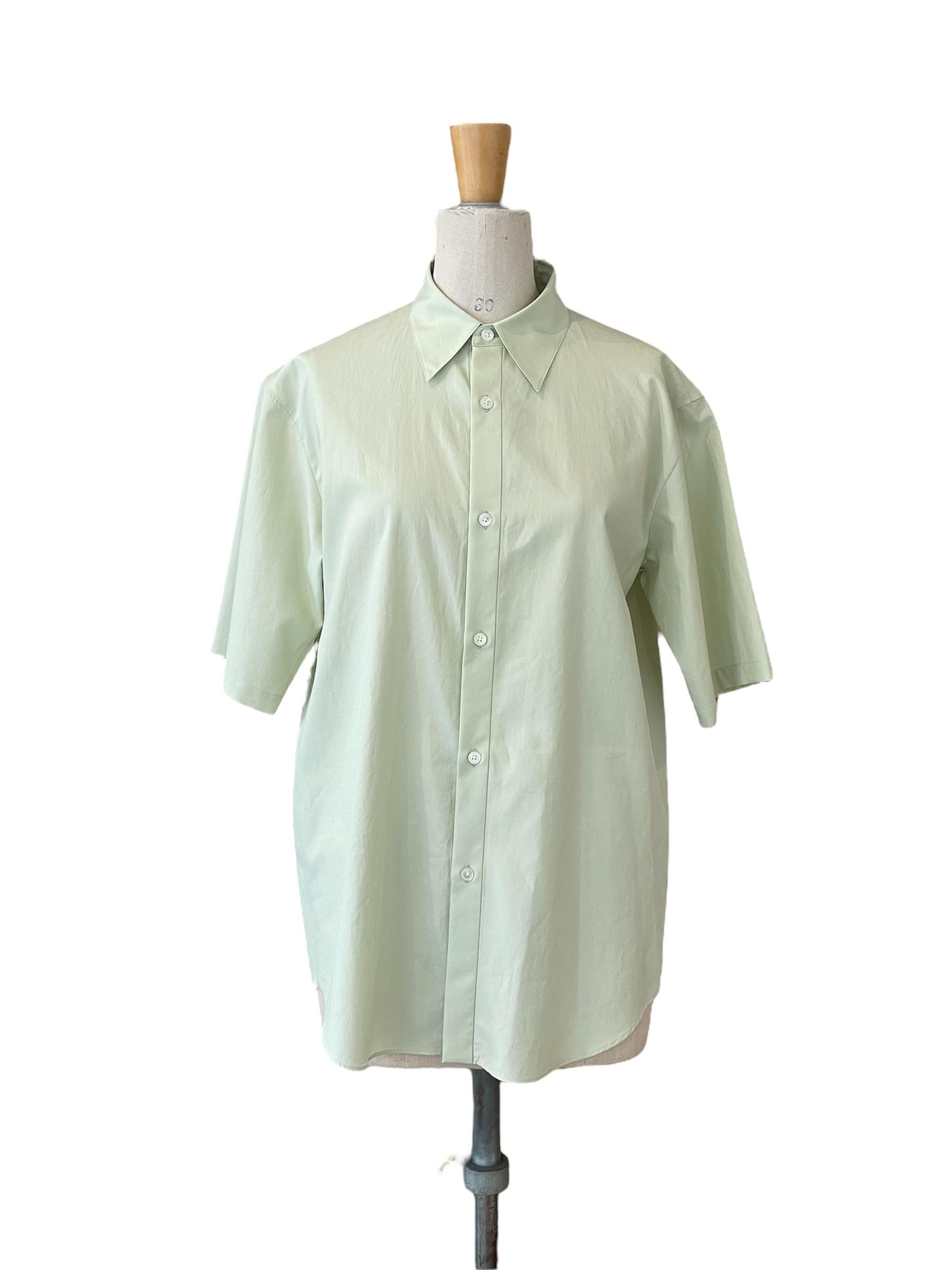 AURALEE / WASHED FINX TWILL HALF SLEEVED SHIRT