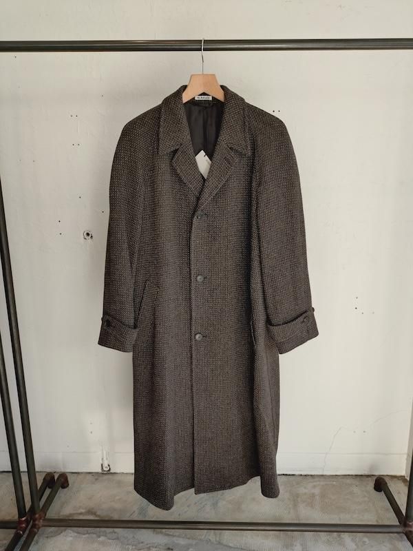 <img class='new_mark_img1' src='https://img.shop-pro.jp/img/new/icons8.gif' style='border:none;display:inline;margin:0px;padding:0px;width:auto;' />AURALEE  ALPACA WOOL SILK TWEED SOUTIEN COLLAR COAT
