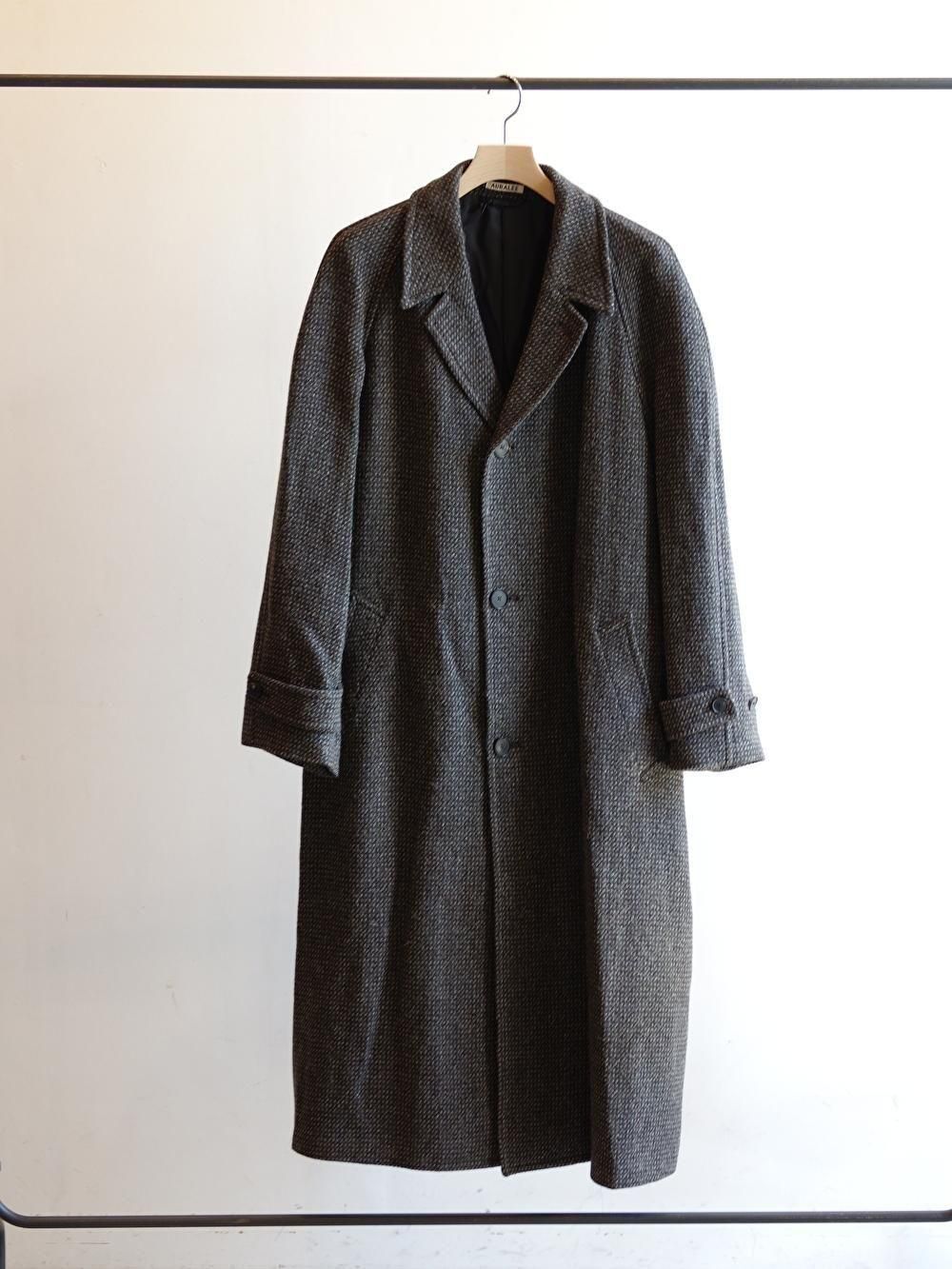 <img class='new_mark_img1' src='https://img.shop-pro.jp/img/new/icons8.gif' style='border:none;display:inline;margin:0px;padding:0px;width:auto;' />ALPACA WOOL SILK TWEED SOUTIEN COLLAR COAT