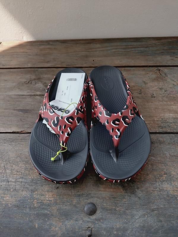 <img class='new_mark_img1' src='https://img.shop-pro.jp/img/new/icons8.gif' style='border:none;display:inline;margin:0px;padding:0px;width:auto;' />TAKAHIROMIYASHITATheSoloist.  OOFOS  flip-flop. (leopard)
