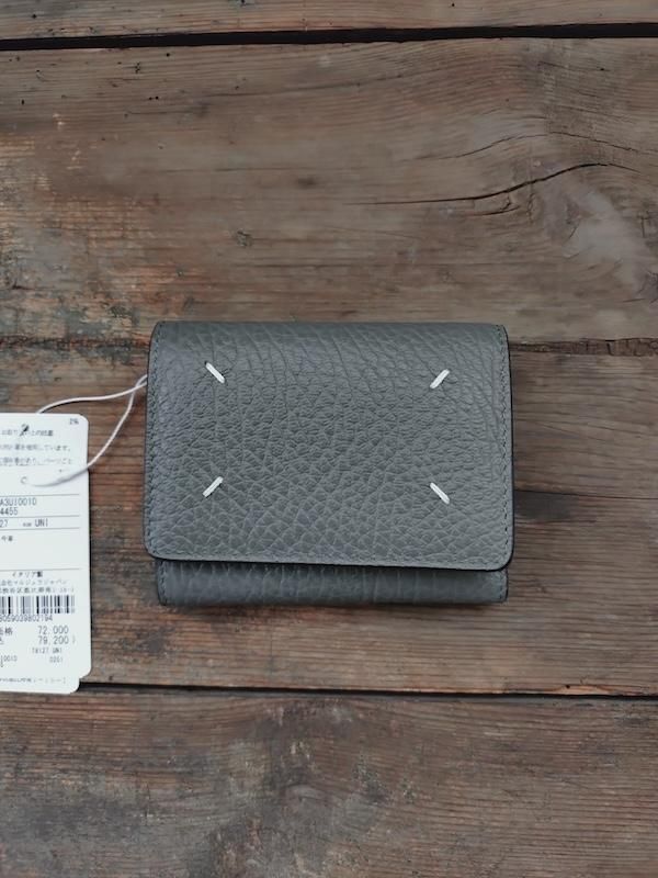 MAISON MARGIELA WALLET CLIP 3 WITH ZIP (EMBOSSED GRAINY