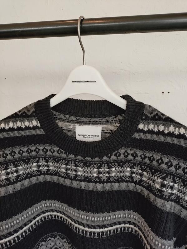 新品 soloist fair isle crew neck sweater. TAKAHIROMIYASHITATheSoloist. fair isle crew neck sweater
