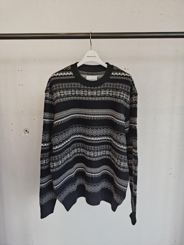 <img class='new_mark_img1' src='https://img.shop-pro.jp/img/new/icons8.gif' style='border:none;display:inline;margin:0px;padding:0px;width:auto;' />TAKAHIROMIYASHITATheSoloist.  fair isle crew neck sweater.