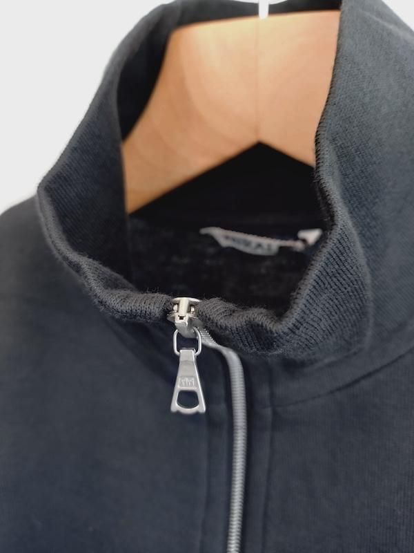 AURALEE SUPER HIGH GAUGE SWEAT ZIP BLOUSON - ISLE