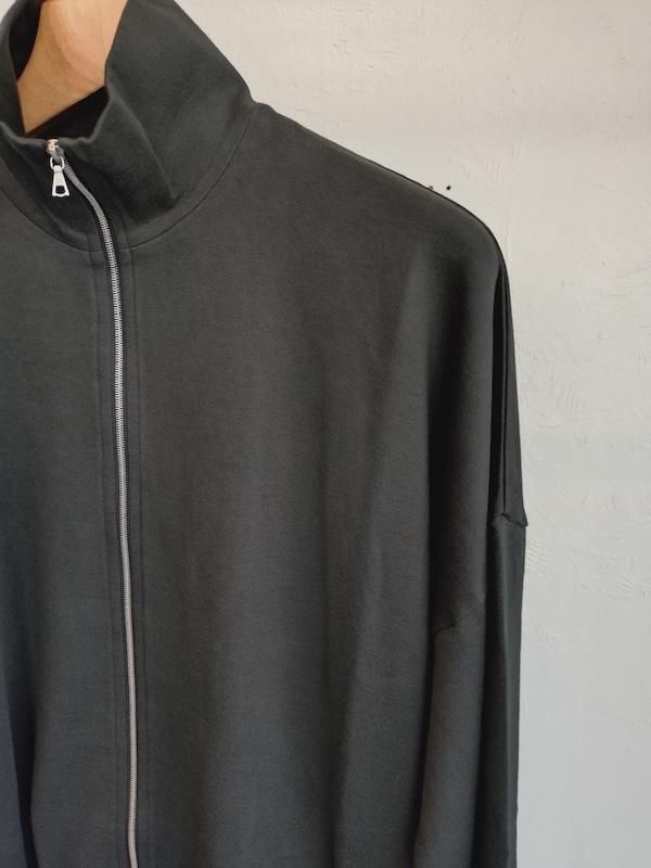 AURALEE SUPER HIGH GAUGE SWEAT ZIP BLOUSON - ISLE