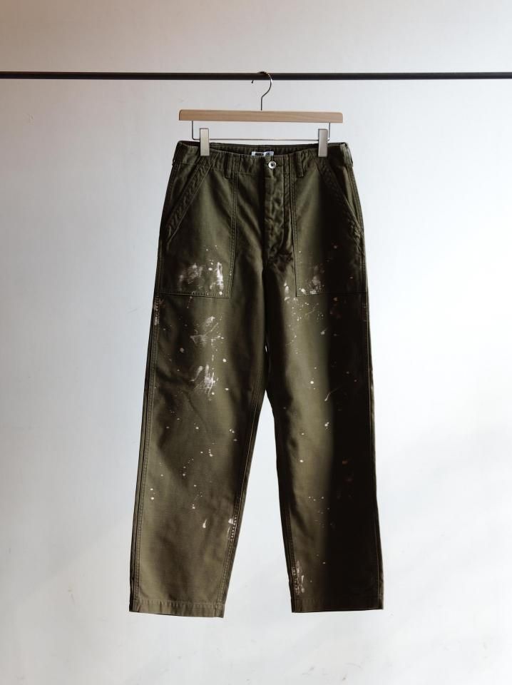 WASHED BAGGY SATIN BLEACHED BAKER PANTS - ISLE